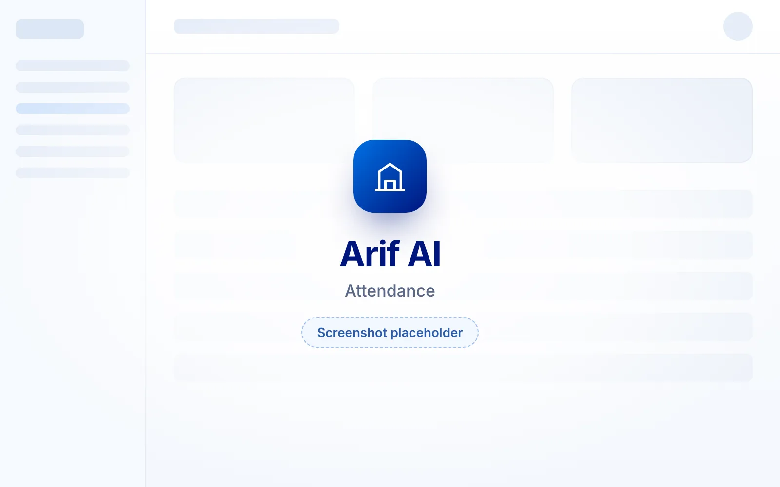 Arif AI: attendance screen